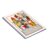 10人の主が6.5x8.75スパイラルノートブックを飛び回る ノートブック (右側)