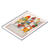 10人の主が6.5x8.75スパイラルノートブックを飛び回る ノートブック (左側)