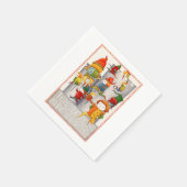 10人の主は標準的なカクテルペーパーナプキンを跳躍 スタンダードカクテルナプキン (角)