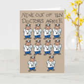 10人の医師のうち9 カード (黄色い花)