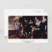 10人の家族のポートレートHalsフラン ポストカード (正面/裏面)