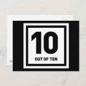 10人の生意気な自慢コメントの賛辞 ポストカード (正面/裏面)