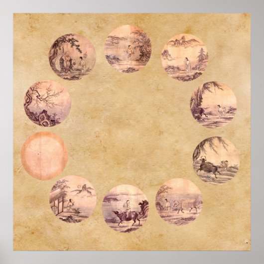 10人の雄牛の禅 ポスター (正面)