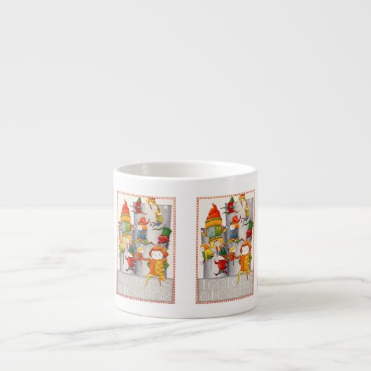 10人の領主がエスプレッソのカップを飛び上げた エスプレッソカップ (正面)