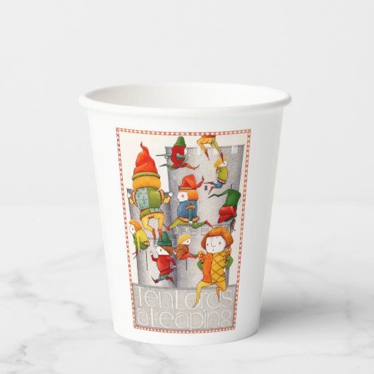 10人の領主が大きく飛ぶ紙杯 紙コップ (正面)