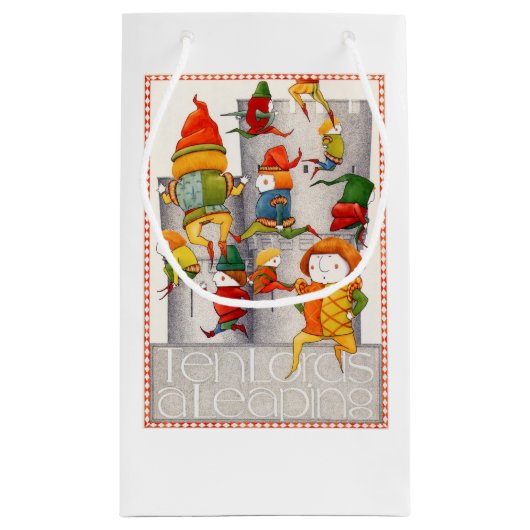 10人の領主が小さな抱き枕 スモールペーパーバッグ (裏面)