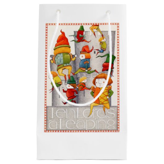 10人の領主が小さな抱き枕 スモールペーパーバッグ (正面)