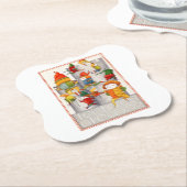 10人の領主が跳躍するブラケットの紙コースター ペーパーコースター (アングル)