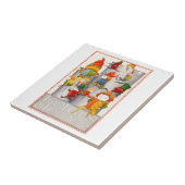 10人の領主が4.25インチの正方形の陶磁器タイルを跳躍 タイル (側面)