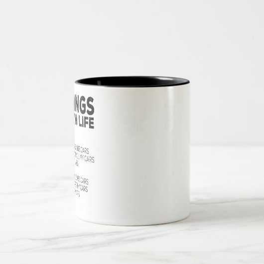 10人生で欲しいもの1.車2.その他の車3 ツートーンマグカップ (中央)