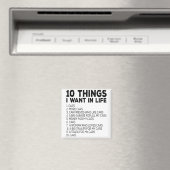 10人生で欲しいもの1.車2.その他の車3 マグネット (インサイチュ (食洗機))