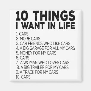 10人生で欲しいもの1.車2.その他の車3 マグネット