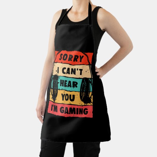 10代おもしろいの男の子のためのゲーマーシャツの男性ビデオゲーム エプロン (インサイチュ)