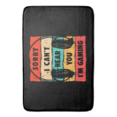 10代おもしろいの男の子のためのゲーマーシャツの男性ビデオゲーム バスマット (正面縦)