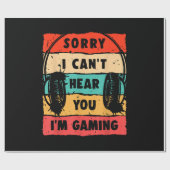 10代おもしろいの男の子のためのゲーマーシャツの男性ビデオゲーム ラッピングペーパー (フラット)