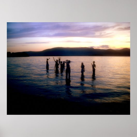 10代が夕暮れに泳ぐ ポスター (正面)