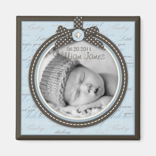 10代のつま先ブルーフォトマグネット2 マグネット (正面)