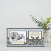 10代のつま先BLUアナウンスメントカード 案内状 (スタンド正面)