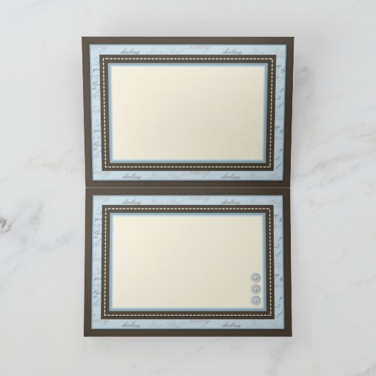 10代のつま先BLUカード カード (内部)