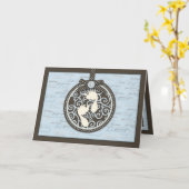 10代のつま先BLUカード カード (黄色い花)