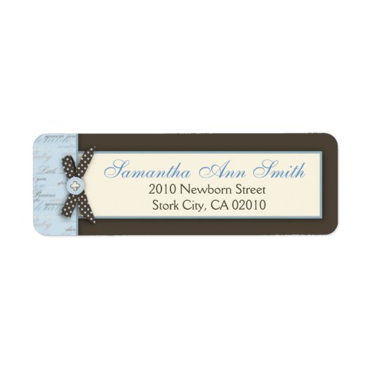 10代のつま先BLUリターンラベル ラベル (正面)