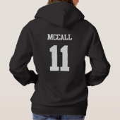 10代のなオオカミのフード付きスウェットシャツMcCall パーカ (裏面)