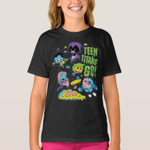 10代のなタイタンは行きます! のすごい90年代ピザグラフィック Tシャツ