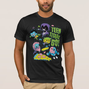 10代のなタイタンは行きます! のすごい90年代ピザグラフィック Tシャツ