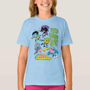 10代のなタイタンは行きます! のすごい90年代ピザグラフィック Tシャツ