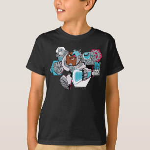 10代のなタイタンは行きます! のサイボーグの工廠のグラフィック Tシャツ