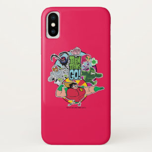 10代のなタイタンは行きます! のチームグループのグラフィック iPhone X ケース