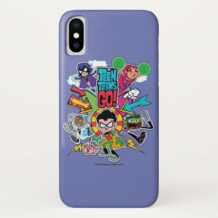 10代のなタイタンは行きます! のチーム矢のグラフィック iPhone X ケース
