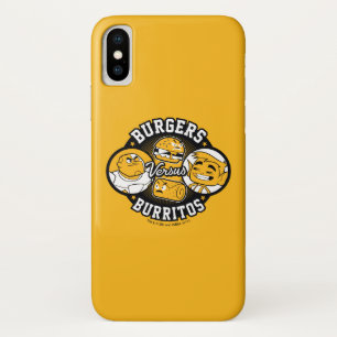 10代のなタイタンは行きます! のハンバーガー対ブリトー iPhone X ケース