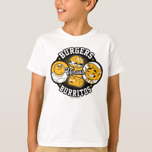 10代のなタイタンは行きます! のハンバーガー対ブリトー Tシャツ