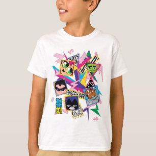 10代のなタイタンは行きます!  のレトロの90年代はコラージュを分けます Tシャツ