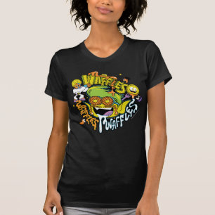 10代のなタイタンは行きます!  の獣の男の子のワッフル Tシャツ