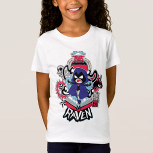 10代のなタイタンは行きます! 写実的な のワタリガラスの悪魔的な力 Tシャツ