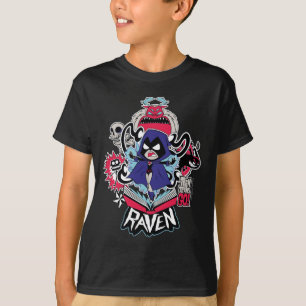 10代のなタイタンは行きます! 写実的な のワタリガラスの悪魔的な力 Tシャツ