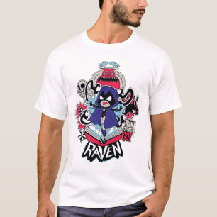 10代のなタイタンは行きます! 写実的な のワタリガラスの悪魔的な力 Tシャツ