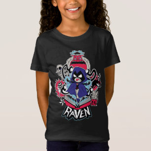 10代のなタイタンは行きます! 写実的な のワタリガラスの悪魔的な力 Tシャツ