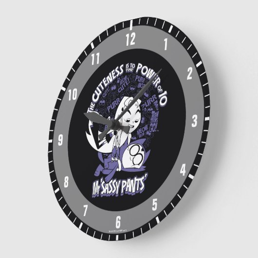 10代のなタイタンは行きます! | Starfire及び氏Sassy Pants ラージ壁時計 (傾斜)