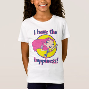 10代のなタイタンは行きます!   Starfire "私は有します幸福"を Tシャツ