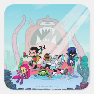 10代のなタイタンは行きます!   Tentacledモンスターのアプローチ スクエアシール