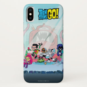 10代のなタイタンは行きます! Tentacledモンスターのアプローチ iPhone X ケース