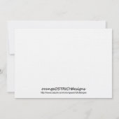 10代のなピースサインの誕生日の招待状- 招待状 (裏面)