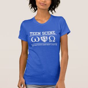 10代のな場面ギリシャの刺激を受けたな第13誕生日のティー Tシャツ