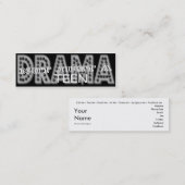 10代のな戯曲-社会的な媒体の個人的なカード スキニー名刺 (正面/裏面)