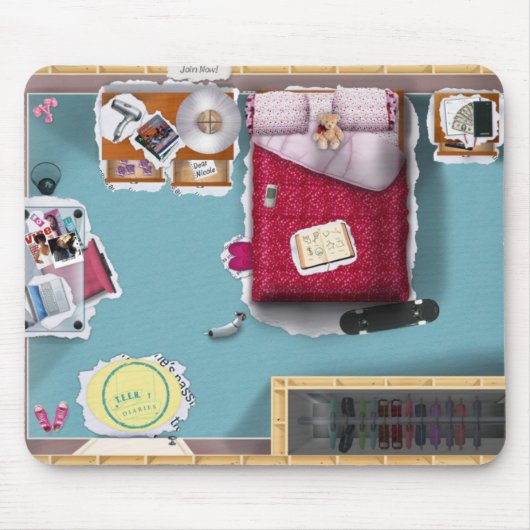 10代のな日記のマウスパッド マウスパッド (正面)