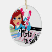 10代のな自己へのノート セラミックオーナメント (右)