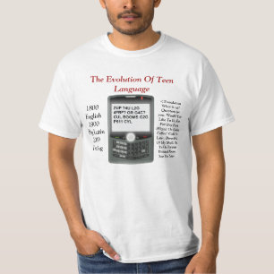 10代のな言語の進化 Tシャツ